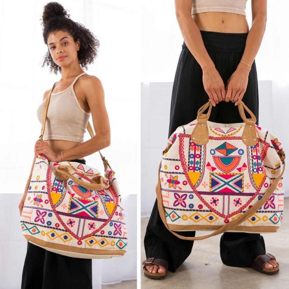 Lovestitch Multicolor Carpe Diem Weekender Bag 51233